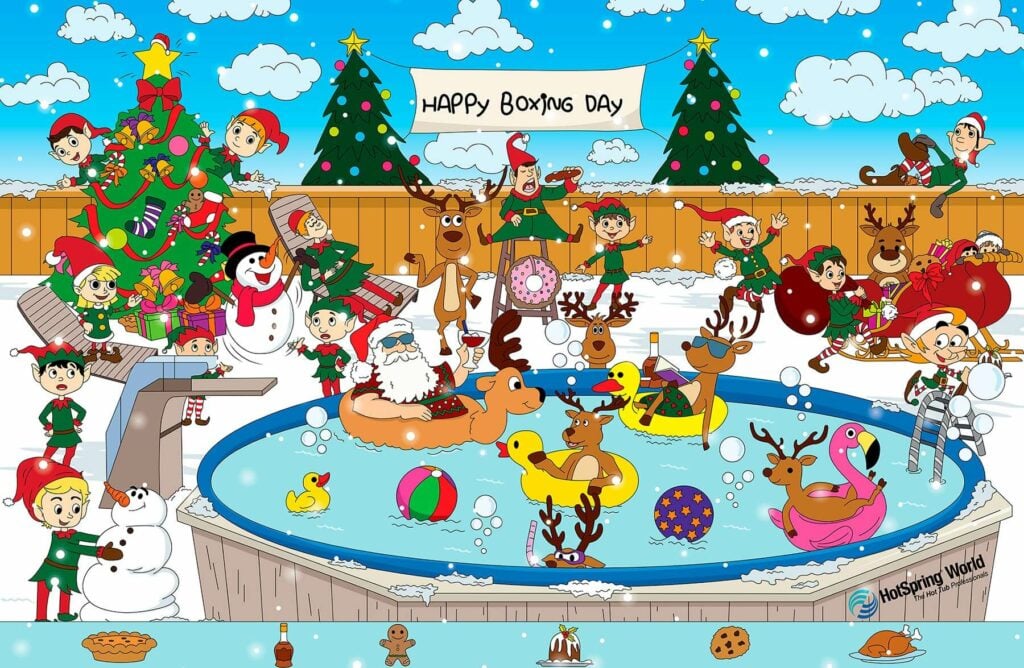Hot Tub Christmas Party Brainteaser
